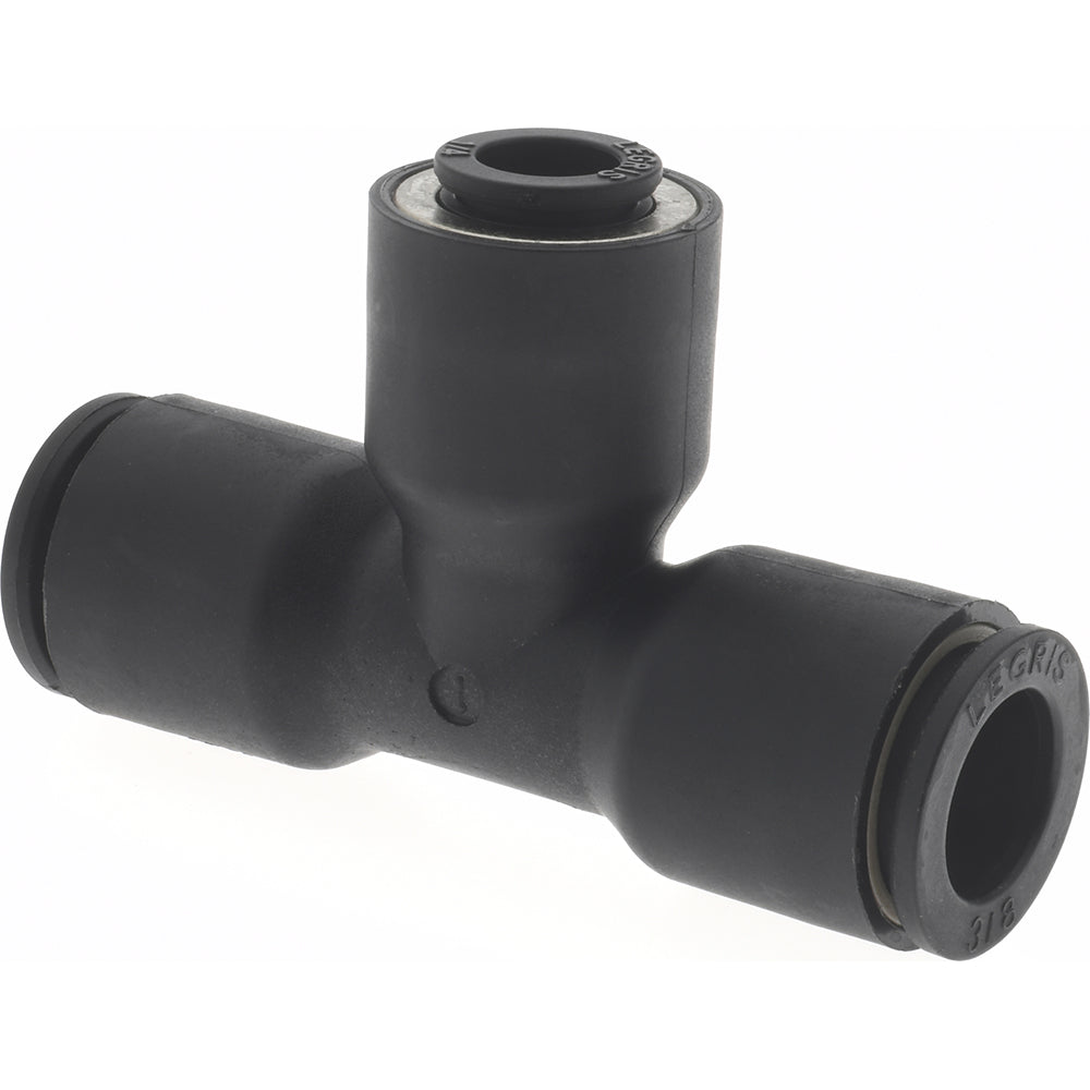 Legris 3104 60 56 Push-To-Connect Tube x Tube x Tube Tube Fitting Union, 3/8 x 1/4" OD