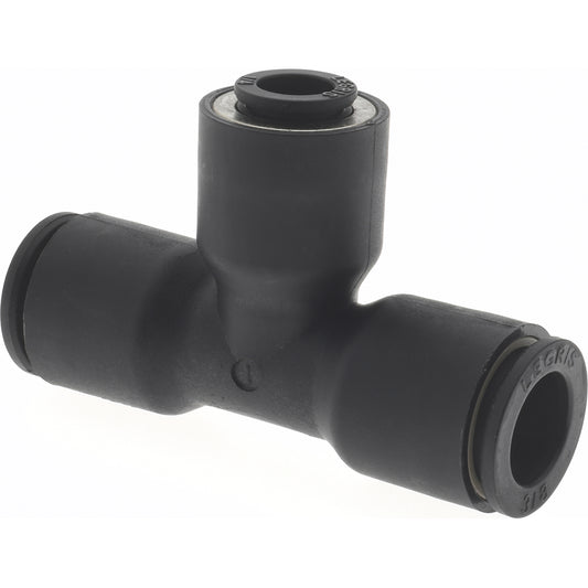 Legris 3104 60 56 Push-To-Connect Tube x Tube x Tube Tube Fitting Union, 3/8 x 1/4" OD