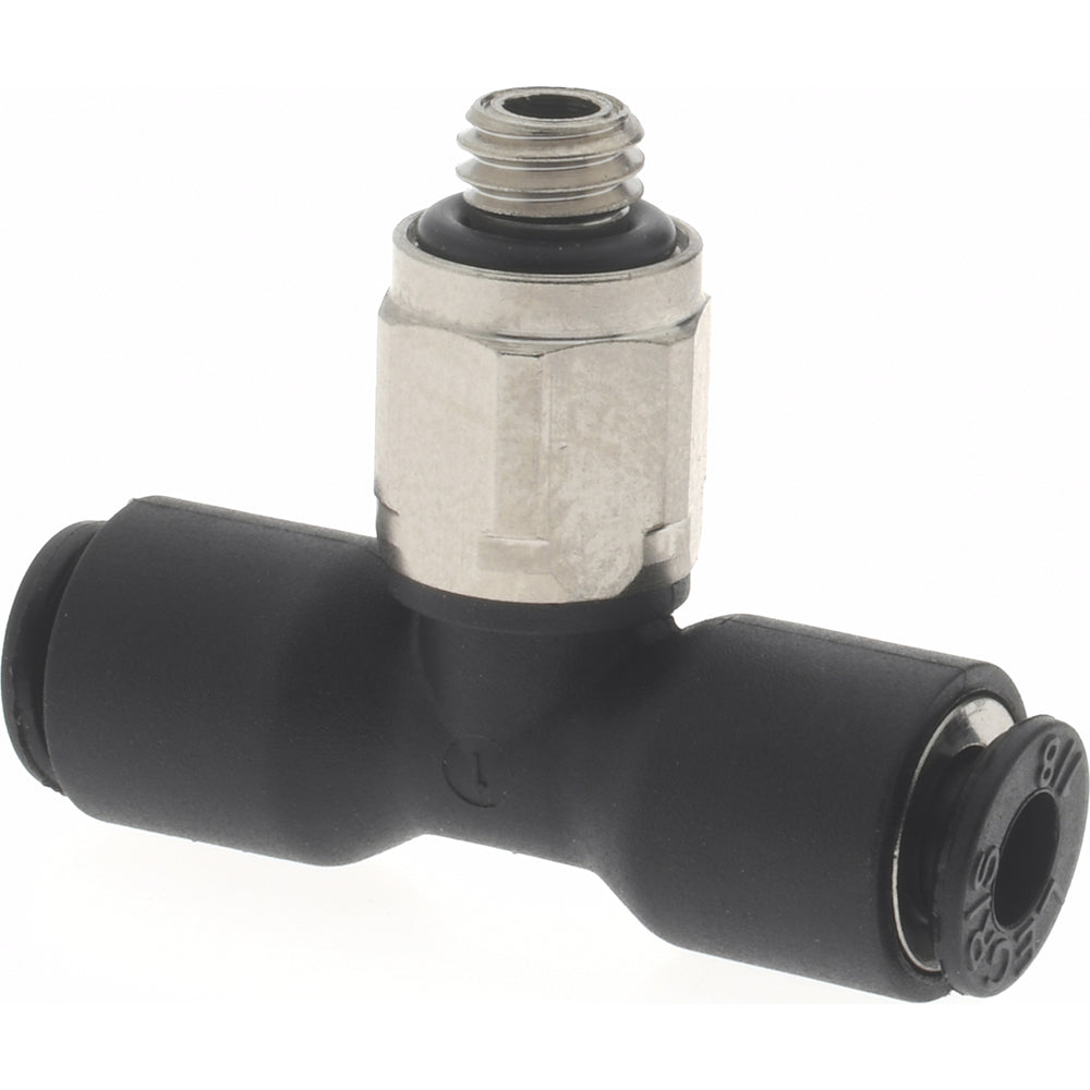 Legris 3108 53 20 Push-To-Connect Tube Fitting Male Branch Tee, #10-32 Thread, 1/8" OD
