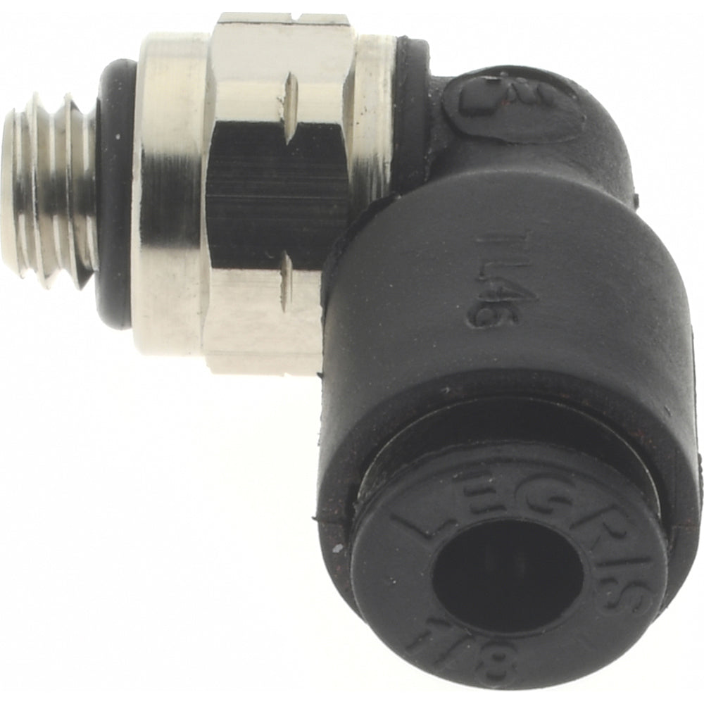 Legris 3109 53 20 Push-To-Connect Tube Fitting Male Elbow, #10-32 Thread, 1/8" OD