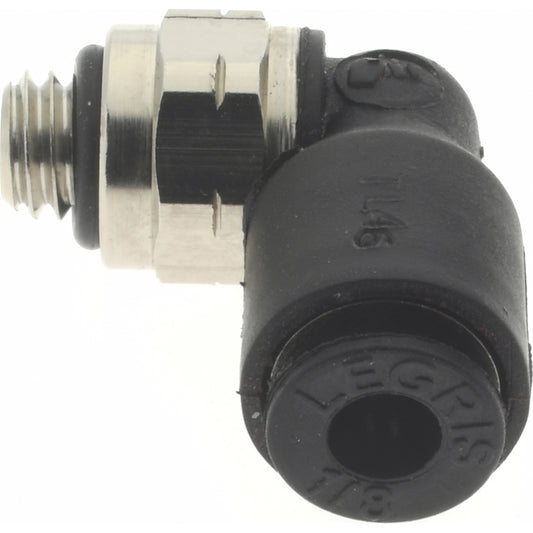 Legris 3109 53 20 Push-To-Connect Tube Fitting Male Elbow, #10-32 Thread, 1/8" OD
