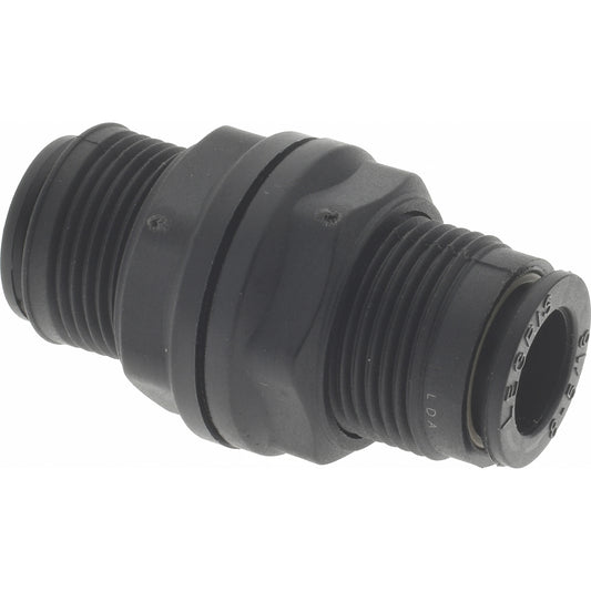 Legris 3116 08 00 Push-To-Connect Tube to Tube Tube Fitting Bulkhead Union, 5/16" OD