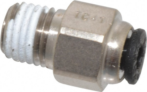 Legris 3175 53 08 Push-To-Connect Tube to Male NPT Tube Fitting Connector, 1/16" Thread, 1/8" OD