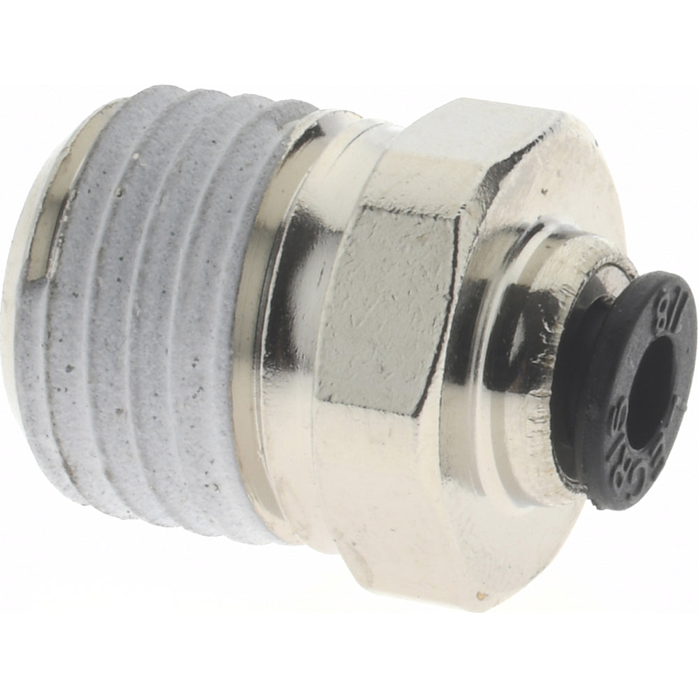 Legris 3175 53 14 Push-To-Connect Tube to Male NPT Tube Fitting Connector, 1/4" Thread, 1/8" OD