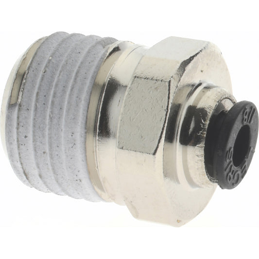 Legris 3175 53 14 Push-To-Connect Tube to Male NPT Tube Fitting Connector, 1/4" Thread, 1/8" OD