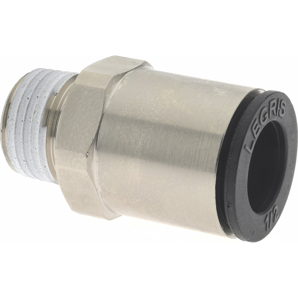 Legris 3175 62 18 Push-to-Connect Tube x MNPT Fitting Connector, NPT, 1/2" OD