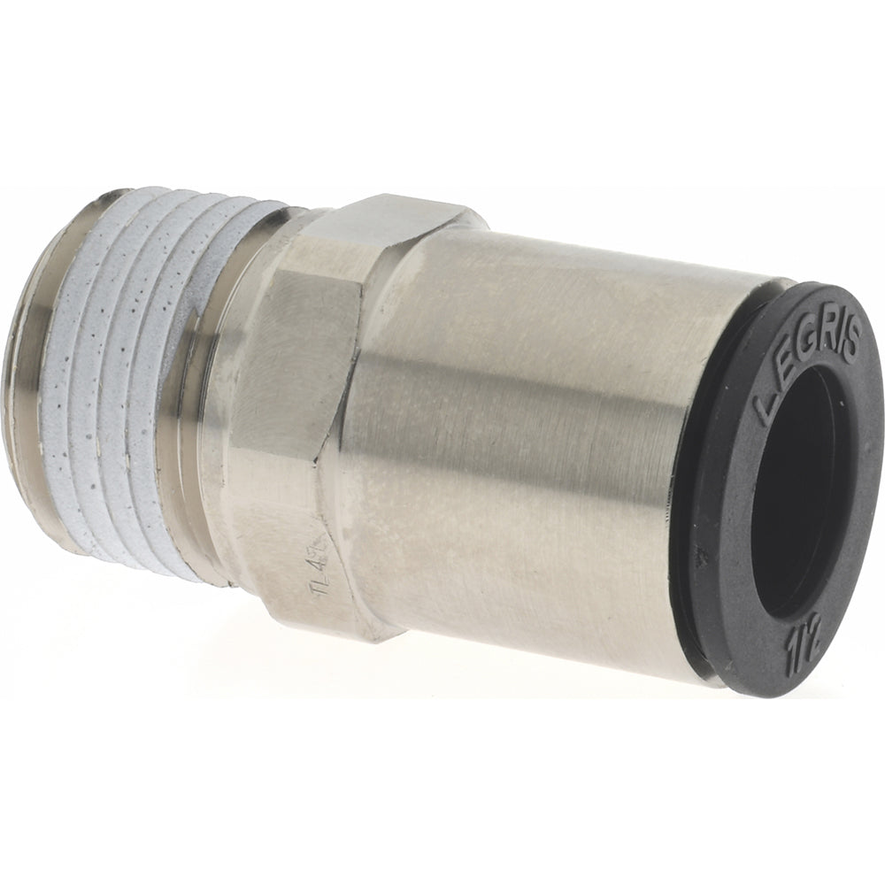 Legris 3175 62 22 Push-to-Connect Tube x MNPT Fitting Connector, NPT, 1/2" OD