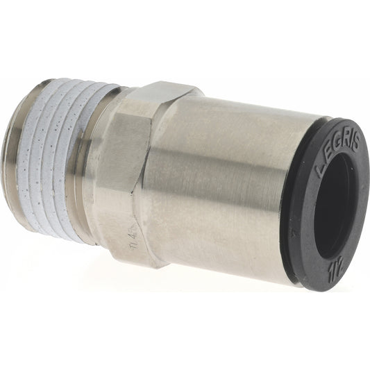 Legris 3175 62 22 Push-to-Connect Tube x MNPT Fitting Connector, NPT, 1/2" OD