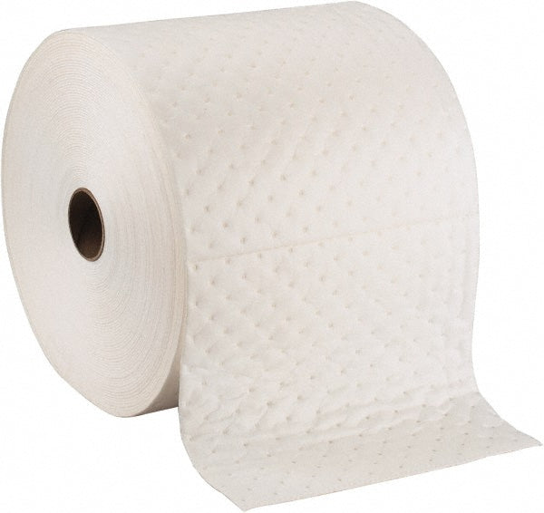 Brady SPC Sorbents OP315P Sorbent Pad Oil Only Use, 15" Wide, 150' Long, 19 gal, White