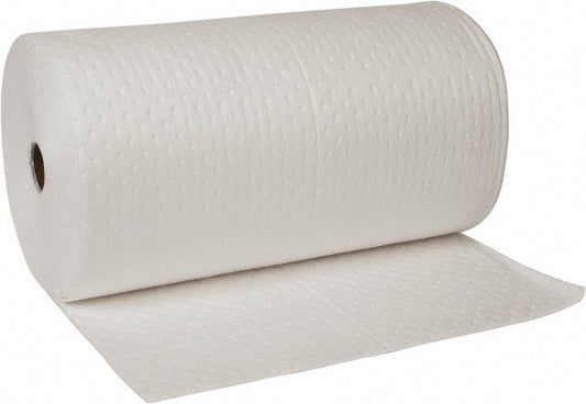 Brady SPC Sorbents OP350-DP Sorbent Pad Oil Only Use, 30" Wide, 150' Long, 38 gal, White