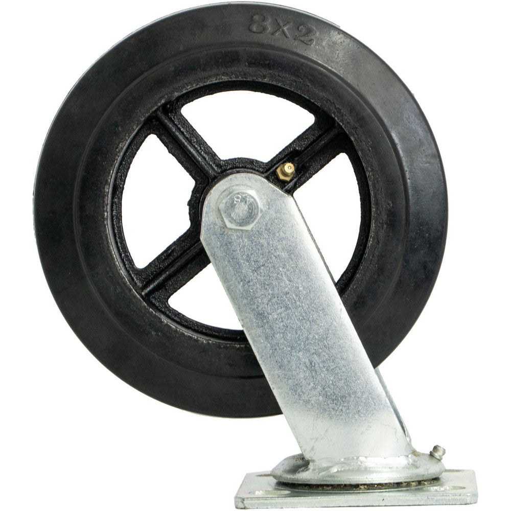 Pro-Source PRO-SC0821 Caster Wheels Wheel Diameter (Inch) 8  Mount Type Plate  Wheel Width (Inch) 2  Wheel Hardness Hard  Style Swivel  Frame Material Steel
