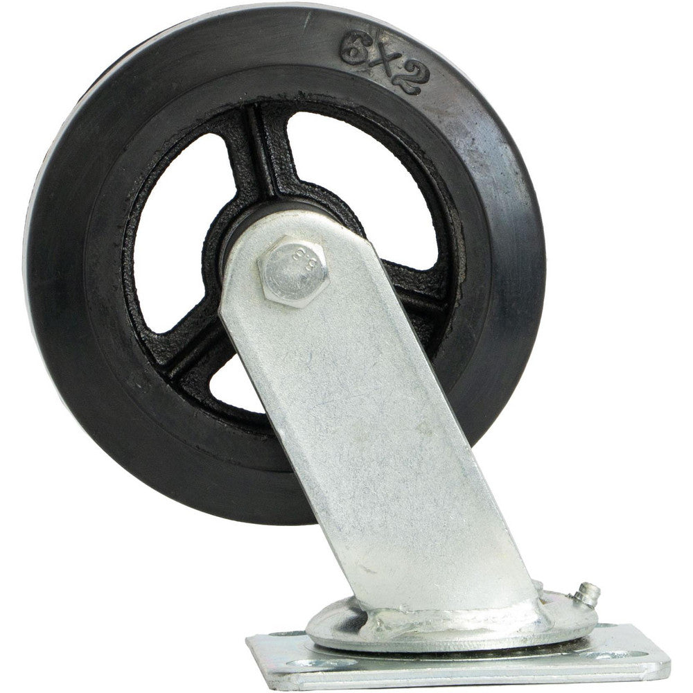 Pro-Source PRO-SC0621 Caster Wheels Wheel Diameter (Inch) 6  Mount Type Plate  Wheel Width (Inch) 2  Wheel Hardness Hard  Style Swivel  Frame Material Steel