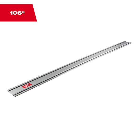 Milwaukee Tool 48-08-0572 Power Saw Accessories Accessory Type Track Saw Guide Rail  For Use With Milwaukee 2831 6-1/2" Plunge Track Saw  Overall Length 106.00in  Includes 106" Guide Rails    Material Steel