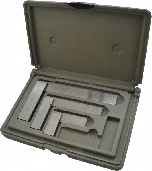 TESA Brown & Sharpe 599-540-246 3 Piece, 1-1/2, 3, 4 Inch Base Length, 2, 4, 6 Inch Blade Length, Square Set