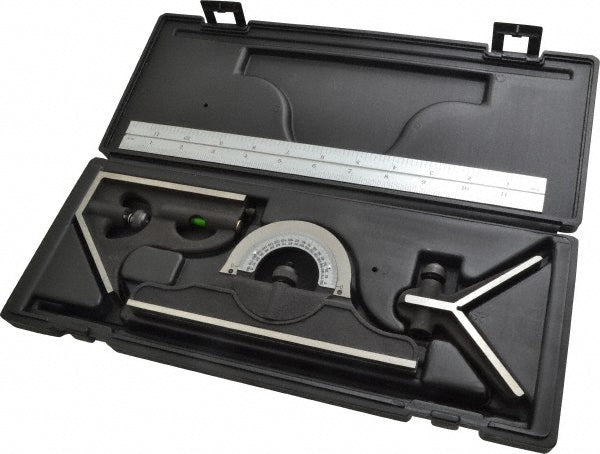 TESA Brown & Sharpe 599-438-1204-1 4 Piece, 12" Combination Square Set