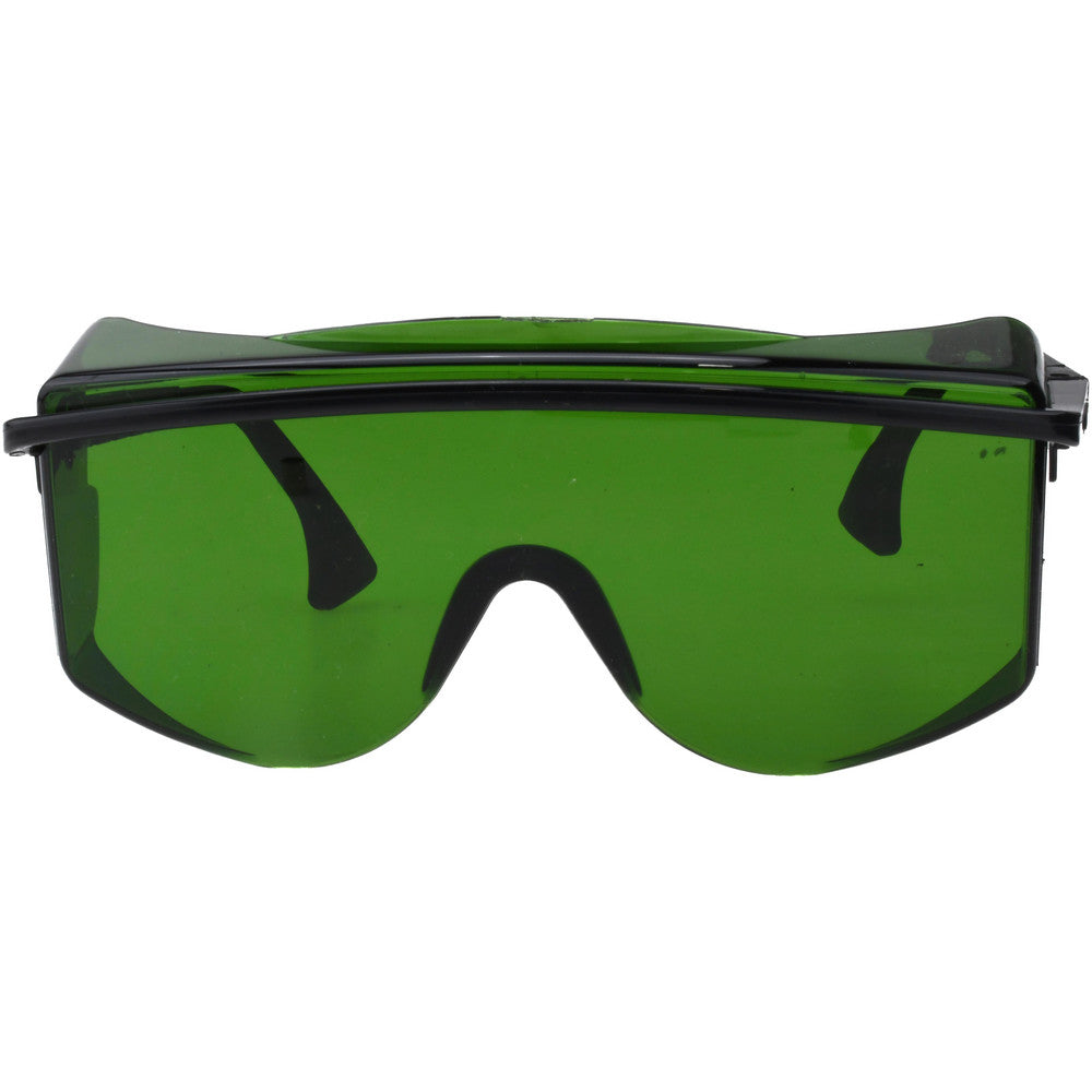 Uvex S2508 Safety Glasses Scratch-Resistant, Polycarbonate, Green Lenses, Full-Framed