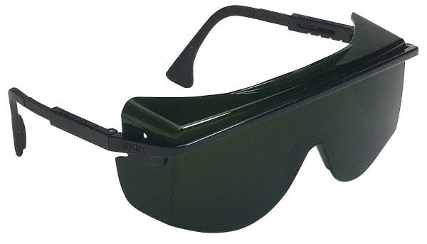 Uvex S2509 Safety Glass Scratch-Resistant, Polycarbonate, Green Lenses, Full-Framed, UV Protection