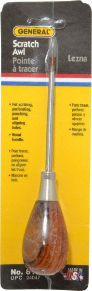 General 818 6-1/2" OAL Steel Scratch Awl