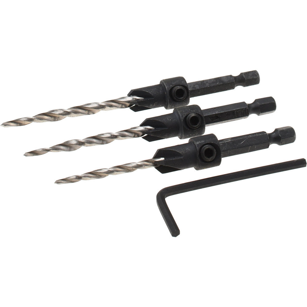 DeWALT DW2535 Countersink Set 3 Pc, 4 Flute