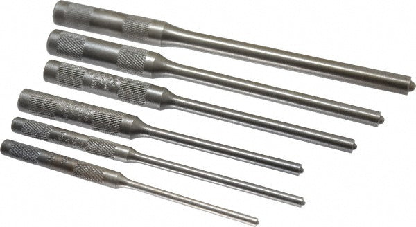 Mayhew 62250 Roll Pin Punch Set 6 Pc, 0.125 to 0.3125"
