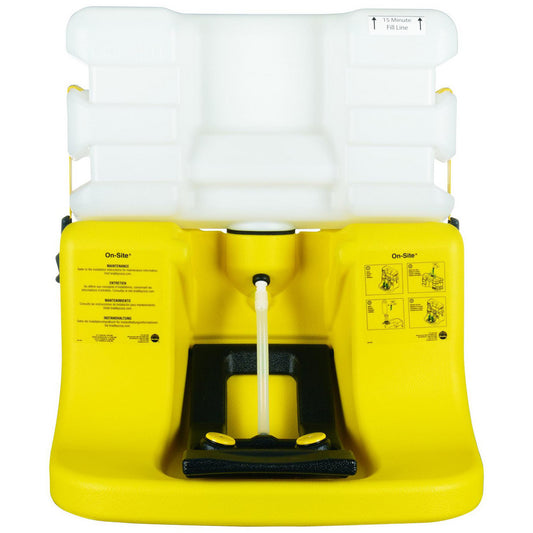 Bradley S19-921 7 Gallon, 0.4 GPM Flow Rate at 30 PSI, Gravity Fed Polycarbonate, Portable Eye Wash Station