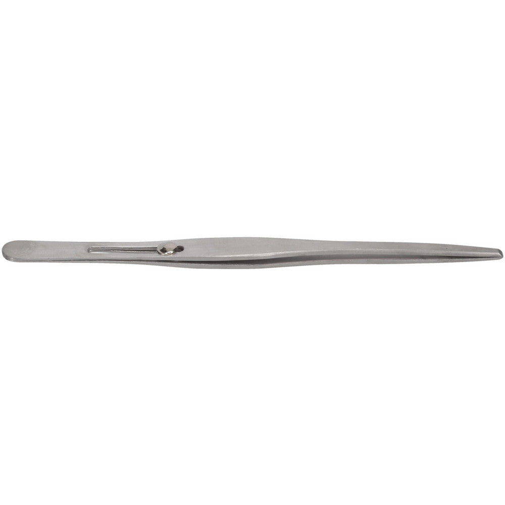 Value Collection 10206 Assembly Tweezer Stainless Steel, Slide Lock & Blunt Point Tip, 6-1/2" OAL