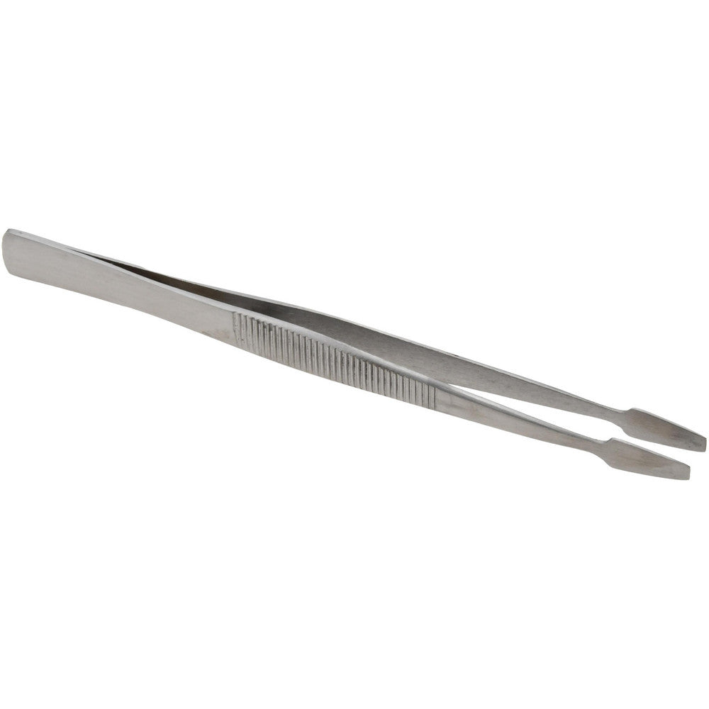 Value Collection 11028-SS Assembly Tweezer Stainless Steel, Spade Point for Stamp Tip, 4-3/4" OAL