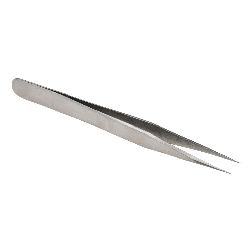 Value Collection 10401-SS Precision Tweezer 1-SS, Stainless Steel, Fine Point Tip, 4-3/4" OAL