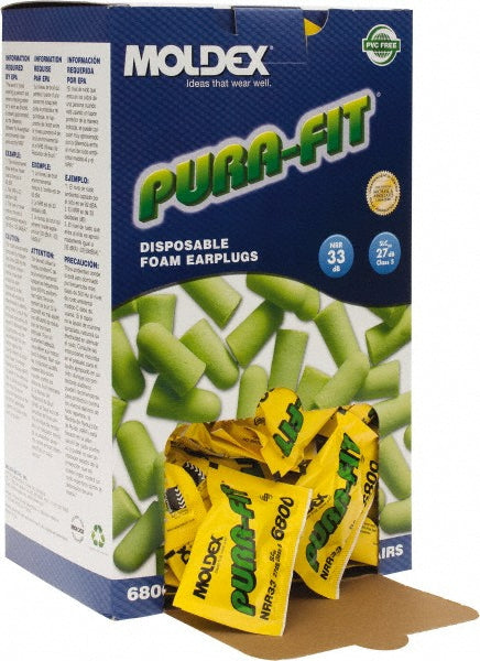 Moldex 6800 Earplug 33dB, Non-PVC Foam, Bullet, Roll Down, Uncorded