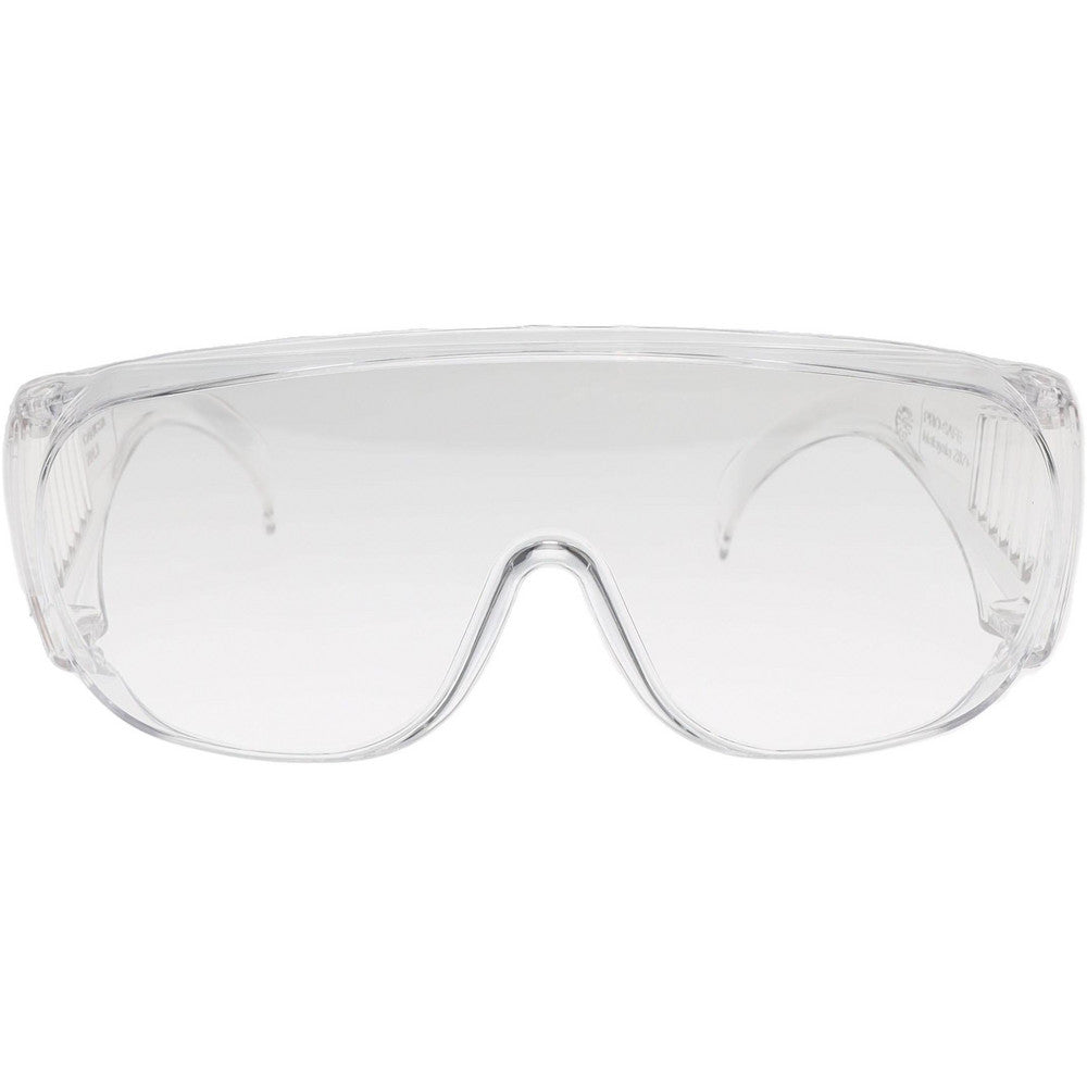 PRO-SAFE 48249 Safety Glasses Uncoated, Polycarbonate, Clear Lenses, Frameless