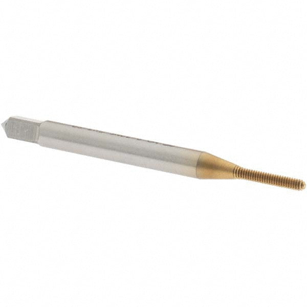 OSG 1400100105 Thread Forming Tap #0-80 UNF, 2B Class of Fit, Bottoming Chamfer, Cobalt, TiN Finish
