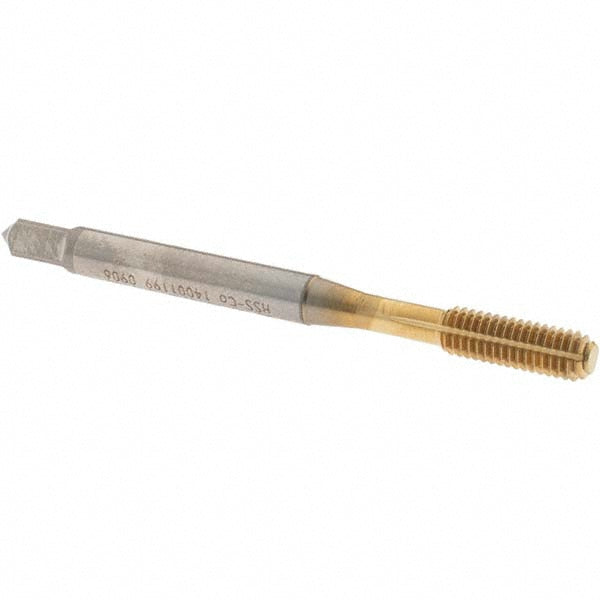 OSG 1400119905 Thread Forming Tap #10-32 UNF, 3B Class of Fit, Bottoming Chamfer, Cobalt, TiN Finish