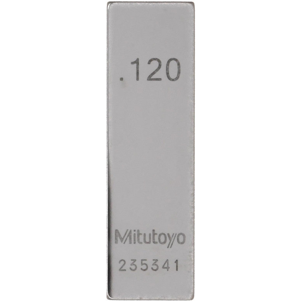 Mitutoyo 611160-541 Rectangle Steel Gage Block 0.12", Grade AS-1