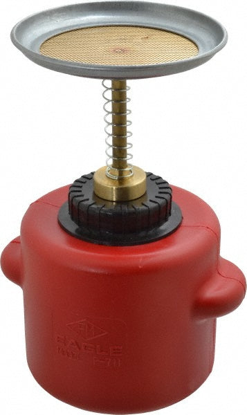 Eagle P711 1 Quart Capacity, 9-3/4 Inch High x 5-1/4 Inch Diameter, Polyethylene Plunger Can