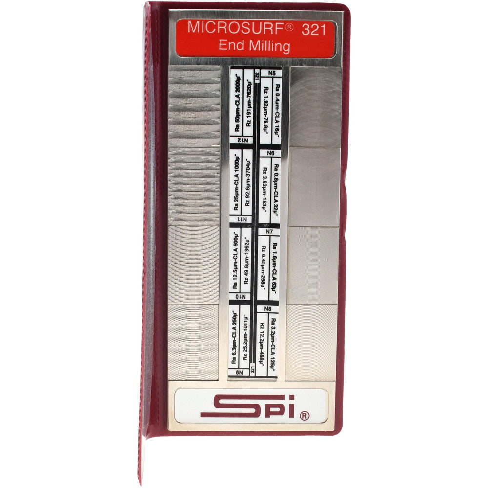 SPI 14-444-4 0.4 to 50 RA micro m Surface Finish, Nickel, Surface Finish Comparator