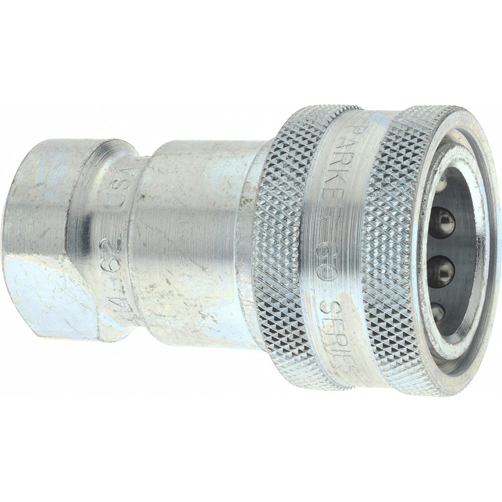 Parker H4-62 Hydraulic Hose Female Pipe Rigid Fitting 1/2", 1/2", 4,000 psi