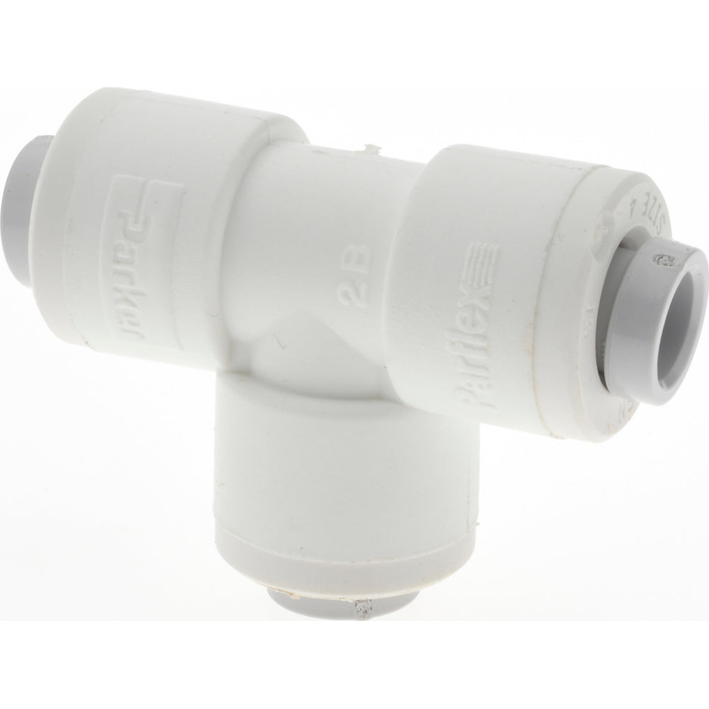 Parker PP4TU4 Push-To-Connect Tube to Tube Tube Fitting Union Tee, 1/4" OD