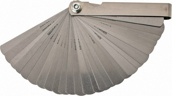 Value Collection 615-7209 26 Piece, 0.0015 to 0.025" Thick, Feeler Gage Set