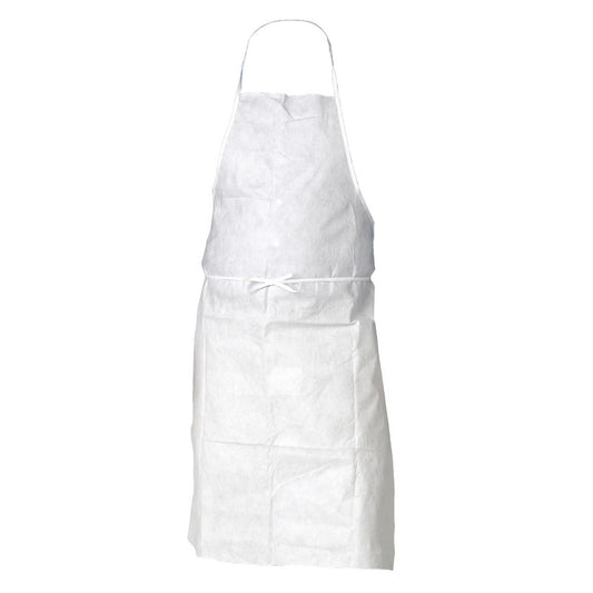KleenGuard 36550 Disposable Bib Apron Particle Protection, Size Universal, White