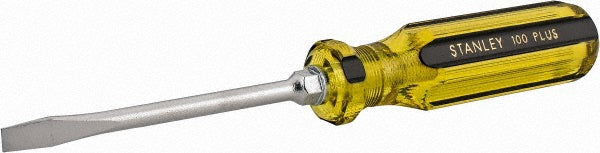 Stanley 66-164-A Slotted Screwdriver 1/4" Width, 8-1/4" OAL, 4" Blade Length