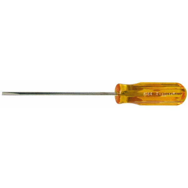 Xcelite R184N Slotted Screwdriver 1/8" Width, 6-5/8" OAL, 4" Blade Length