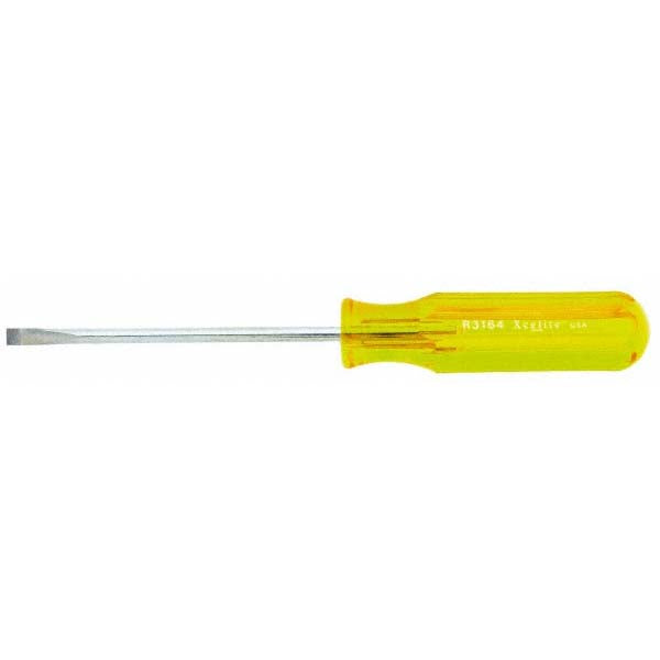 Xcelite R3164N Slotted Screwdriver 3/16" Width, 7-5/8" OAL, 4" Blade Length