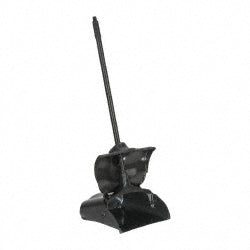Rubbermaid FG253200BLA Executive Series Lobby Pro Upright Dust Pan with Cover, Long-Handle, Black