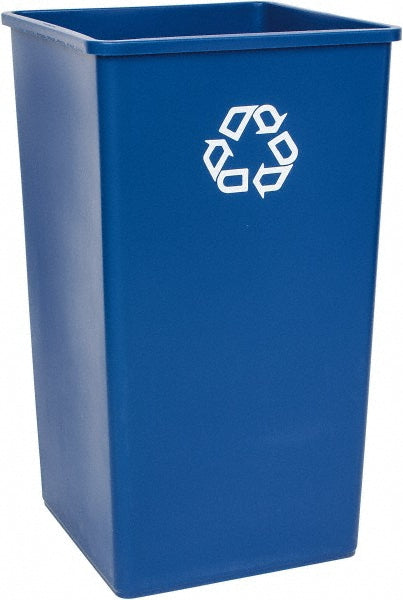 Rubbermaid FG395973BLUE Recycling Container 50 gal, Square, Blue