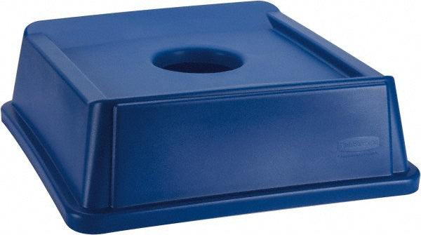 Rubbermaid FG279100DBLUE Trash Can & Recycling Container Lid Square, For 35 gal Recycle Container