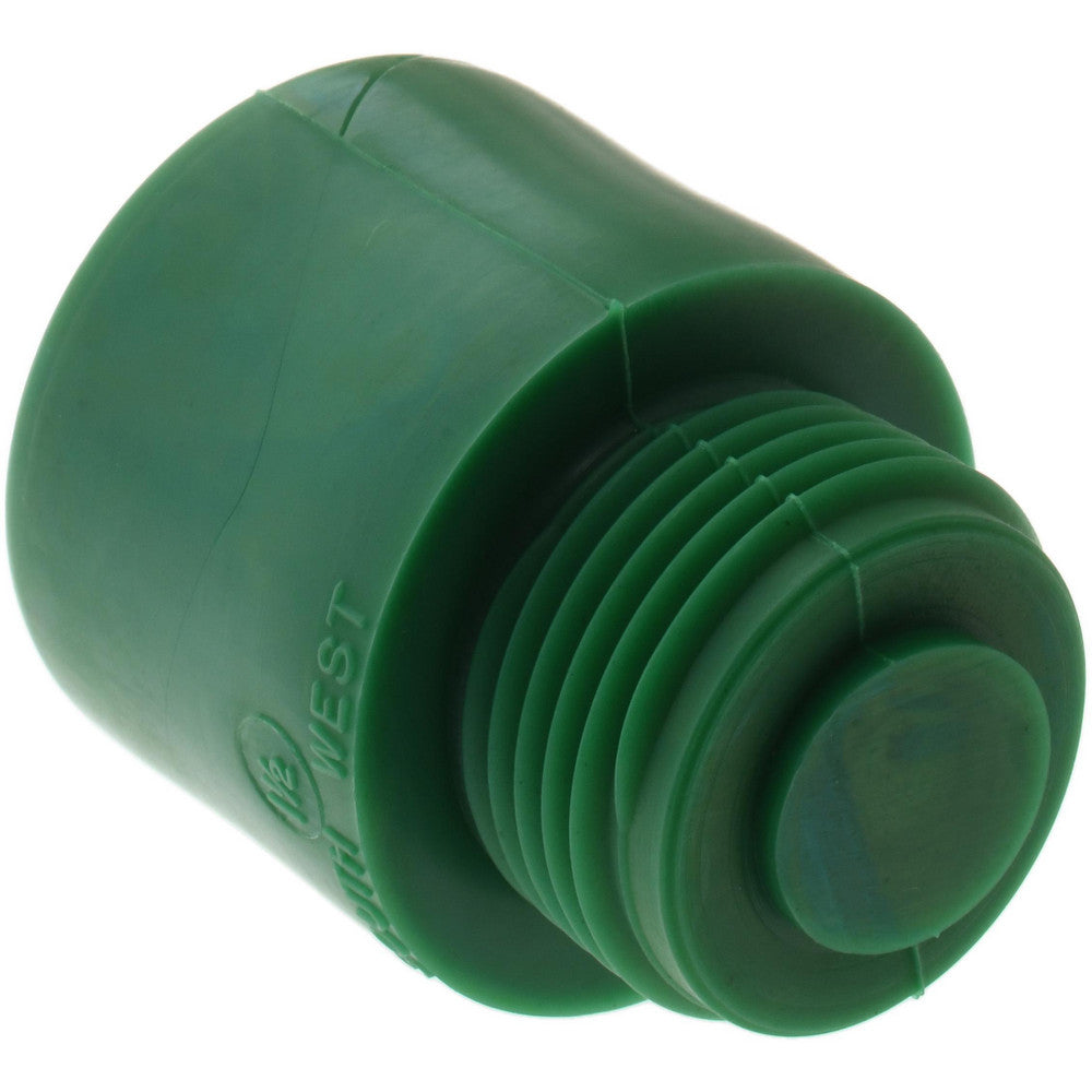 Mallet Mfg By Southwest Inc. 040112 1-1/2" Face Diam, Grade Hard, Green Hammer Tip/Face