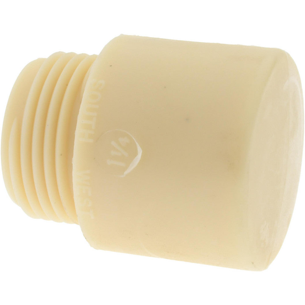 Mallet Mfg By Southwest Inc. 050114 1-1/4" Face Diam, Grade Tough, White Hammer Tip/Face