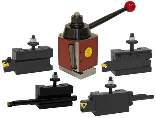 Dorian Tool 73310101060 Series CXA Tool Post Holder & Set for 14 to 17" Lathe Swing