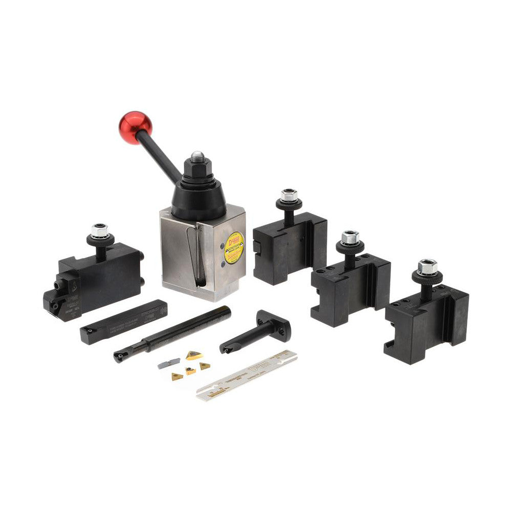 Dorian Tool 73310101056 Series AXA Tool Post Holder & Set for 0 to 12" Lathe Swing