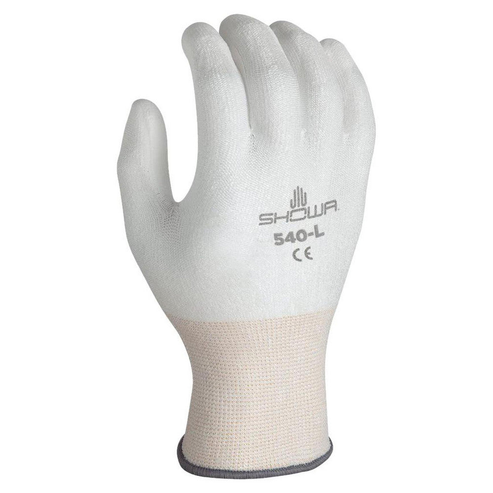 SHOWA 540-XL Cut, Puncture & Abrasive-Resistant Gloves Size XL, ANSI Cut A2, ANSI Puncture 2, Polyurethane, Dyneema